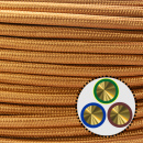 Textilkabel Anschlussleitung 3x0,75mm², altgold